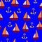 Seamless Sailing Pattern