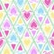 Seamless scribble bright pastel ornament pattern design backgrou