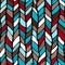 Seamless sennit pattern. Vector multicolored texture