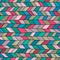 Seamless sennit pattern. Vector multicolored texture