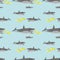 Seamless shark pattern