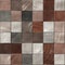 Seamless shiny tiles texture in brown shades