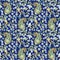 Seamless silky paisley pattern design