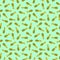 Seamless simple pattern. Pineapple. Light green background.