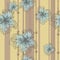 Seamless sketched flowers floral striped lined retro pattern