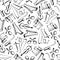 Seamless sketched musical instruments pattern