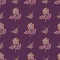 Seamless small vintage rose flower pattern