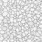 Seamless small white stone pattern in flat style