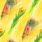 seamless snake, cobra, yellow, green light watercolor artist wal