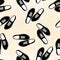 Seamless sneakers illustration background pattern