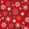 Seamless snowflakes background