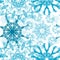 Seamless snowflakes pattern,