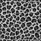 Seamless snowy leopard, ocelot or wild cat fur pattern print