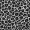 Seamless snowy leopard, ocelot or wild cat fur pattern print