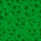 Seamless soccer ball / football background, grungy vector