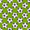 Seamless soccer pattern, vector background.