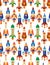 Seamless spaceship pattern