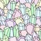 Seamless sparkly pattern with abstract colorful diamonds. Print for textile, wallpaper, covers, surface. For fashion fabric. Retro