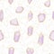 Seamless sparkly pattern with abstract purple diamonds. Print for textile, wallpaper, covers, surface. For fashion fabric. Retro