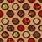 Seamless spices and seasonings pattern background