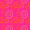 Seamless spiral pattern magenta pink orange