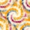 Seamless spiral tie dye pattern for surface design print