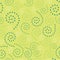 Seamless Spirals Dots Green Background Abstract Pattern 1
