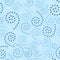 Seamless Spirals Dots Light Blue Background Abstract Pattern 1