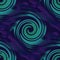 Seamless spirals pattern turquoise green purple black