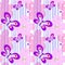 Seamless spring bright pretty female pattern with butterflies and flowers for design of textiles, wallpaper. White with