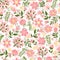 Seamless spring floral background