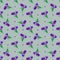 Seamless spring pattern. Crocus, saffron, lily of the valley, sn