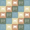 Seamless square pattern with stylish little bows