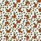 Seamless squirrel pattern