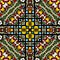 Seamless stained glass pattern