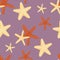 Seamless starfish pattern