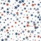 Seamless starry scandinavian pattern. Textile background. Wrapping texture.