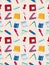 Seamless stationery pattern