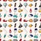 Seamless stationery pattern