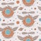 Seamless steampunk pattern