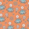 Seamless steampunk pattern