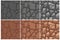 Seamless Stone texture, 3 step drawing. Brown and gray stones background. Cartoon Seamless texture.