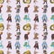 Seamless story villain pattern