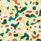 Seamless strange animal skin inspired surface pattern design for print.