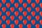 Seamless strawberries pattern in the shape of a heart