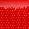 Seamless strawberry drip spill texture background