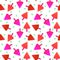 Seamless strawberry icecream pattern texture