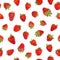 Seamless strawberry pattern.