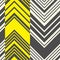 Seamless Stripe Pattern. Abstract Black and Yellow Zigzag Back