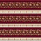 Seamless striped pattern with jewelry elements, gold beads, chains, red gems